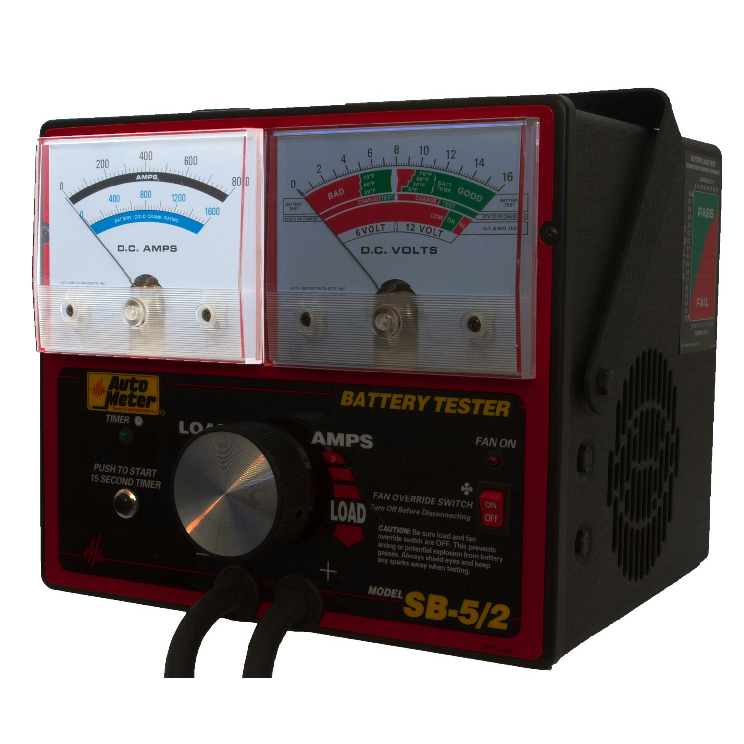 Electrical System Tester SB-5/2 Auto Meter 800 Amp Variable Load Battery 